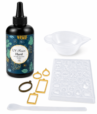 Kit Resina Uv Crystal De Secado Rapido (200 gramos)