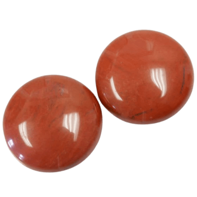 20mm Jaspe Rojo Coubuchón Redondo (Unidad)