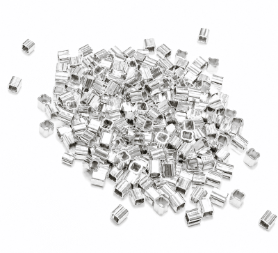 Mostacilla Plata Cuadrada 1x1mm (1 Gramo)