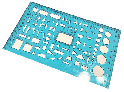 Regla Plantilla Dibujo Multi Formas (Unidad)