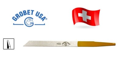 Buril Suizo HSS Cuchillo Nº0/18 Cola Amarilla (Un)