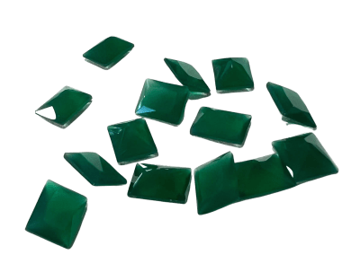6x3mm Esmeraldina Natural Rectangular (Unidad)