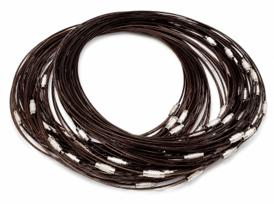 Collar Acero Café Broche (Tira)