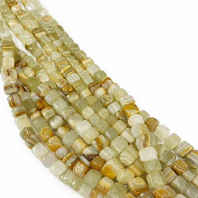 Onix Verde Natural Nugget Cuadrado (Tira)1