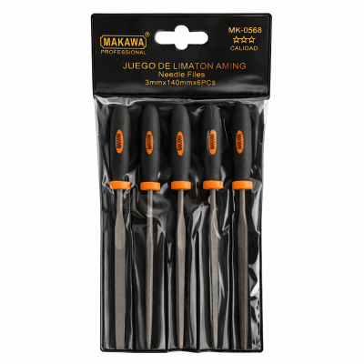 Set 6 Limas Matriceras: Mango Plástico (Set)