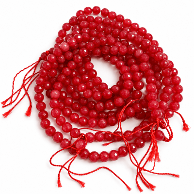 Agata Natural Cherry 6mm Facetada Redonda (Tira)1