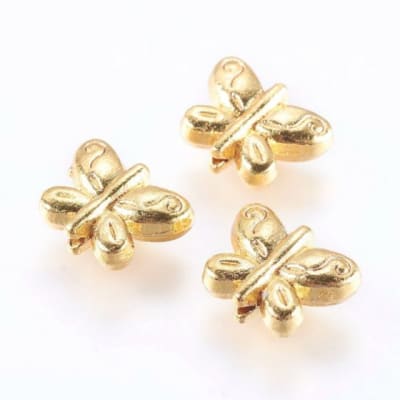 Divisor Bañado Oro 18K Mariposa 8x10.5mm (Unidad)