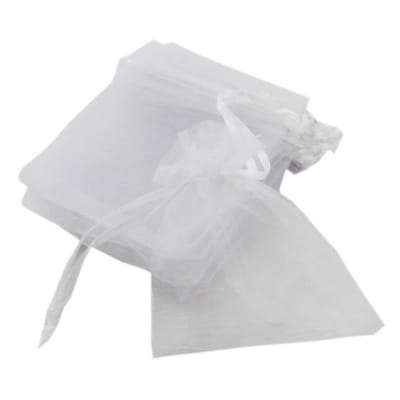 Bolsa Organza Blanca 9x12cms (Unidad)