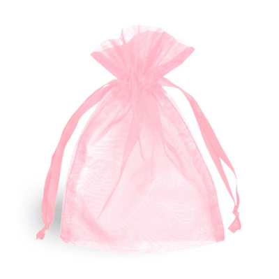 Bolsa Organza Rosa 9x7cms (Unidad)