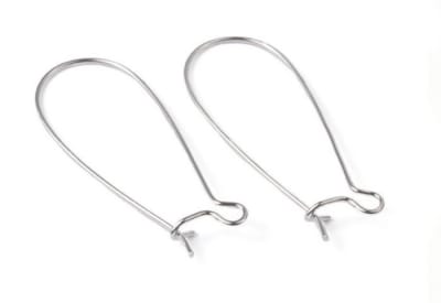 Gancho Aro Plateado 35mm (10 Pares)1