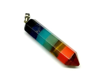 Colgante 40mm Piedra Mix Péndulo Punta (Unidad)