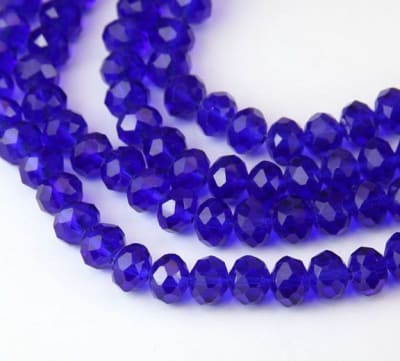 Cristal Azúl Rondelle 3x2mm (Tira)