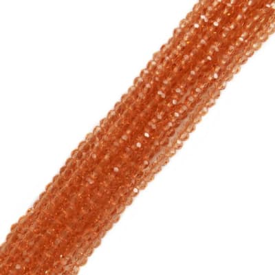 Cristal Bicono Redondo Orange 4mm (Tira)