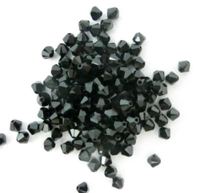 Bicono Punta Swarovski Jet 6mm (6 Unidades)