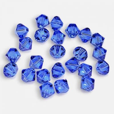 Bicono Punta Swarovski Záfiro 6mm (6 Unidades)