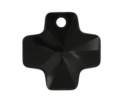 Cruz Swarovski Jet 20x20mm (Unidad)