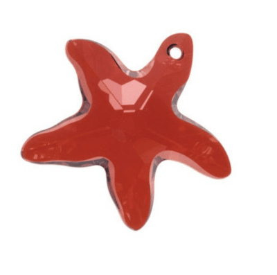 Estrella Mar Swarovski Magma Rojo 28mm (Un)