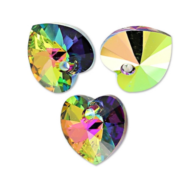 Corazón Swarovski Cristal Vitral 10mm (Un)