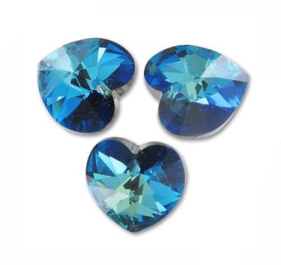 Corazón Swarovski Bermuda Blue 10mm (Un)