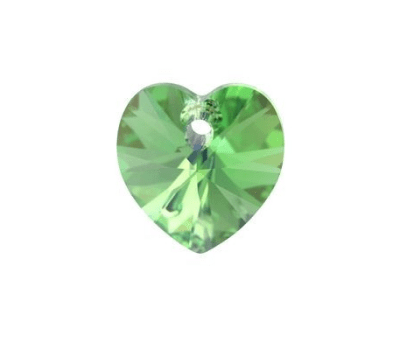 Corazón Swarovski Peridot 10mm (Un)