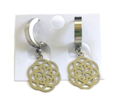 Aros Acero Quirúrgico Mandala Nº69 (Par)