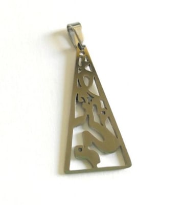 Colgante Acero Quirúrgico Triángulo Nº39 (Un)1