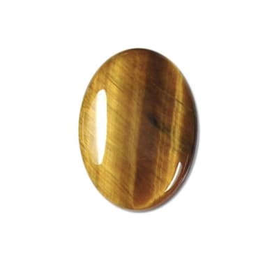 14x10mm Ojo de Tigre Coubuchón Oval (Un)