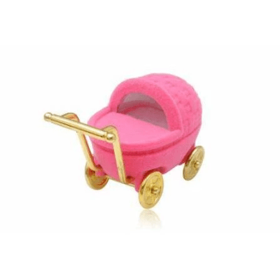 Estuche Anillo Coche Bebé Rosado (Unidad)1