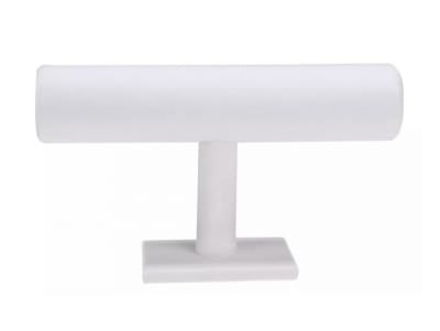 Exhibidor Cuerina Blanca en T Redondo (Un)1