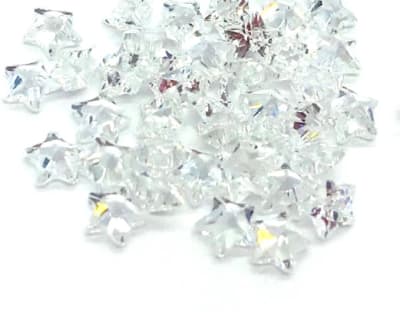 3x3mm Circón Blanco Estrella (Un)