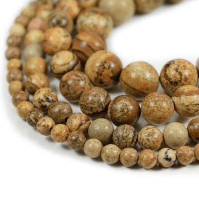 Jaspe Picture Natural Redondo 4mm (Tira)1