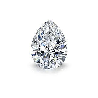 4x3mm Circón Blanco Gota (Un)