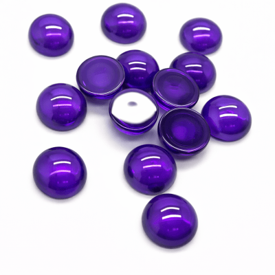 6mm Circón Amatista Coubuchón Redondo (Un)1