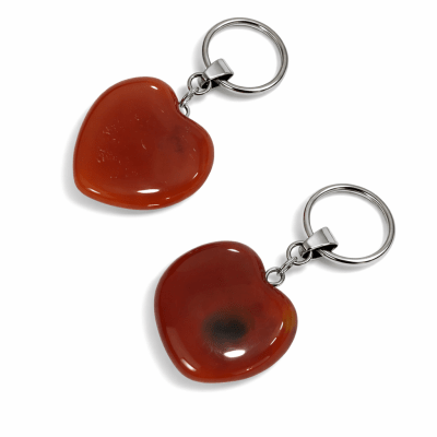 Colgante Agata Roja Natural Corazón 18mm (Unidad)