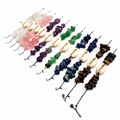 Set 12 Púlseras Piedras Naturales con Conchita (Set)1