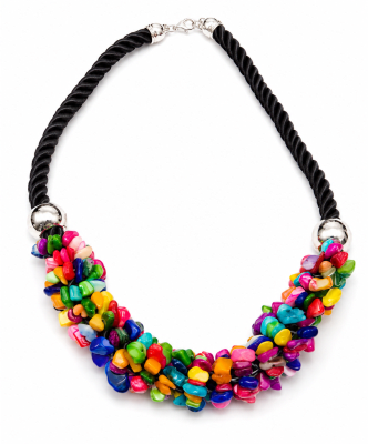 Collar Cordón y Mix Madre Perla Broche (Tira)