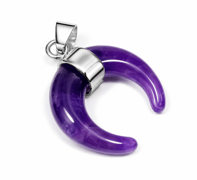 Mini Luna Invertida Amatista Natural con Valier 2 cms (Unidad)