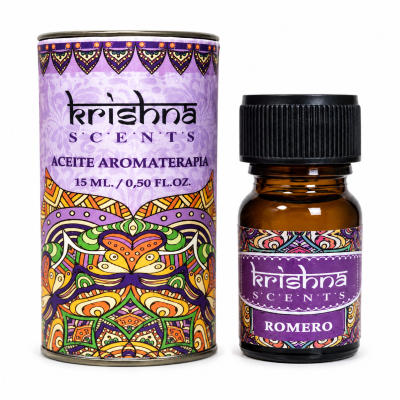 Esencias Krishna Aceite Aromaterapia  Romero 15ml (Unidad)