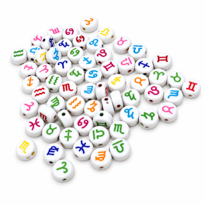 Letras Redondas Signos del Zodiaco Colores 6mm (20 gramos)1
