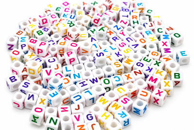 Letras Cuadradas Blancas Colores 6mm (20 gramos)