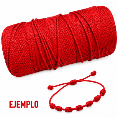 Hilo Terlenca (Hilo Colombiano) Color Rojo 1.5mm (10 metros)