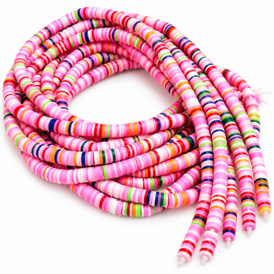 Tira Pucca Rondelle Rosa Mix (Tira)