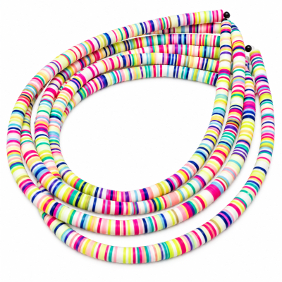 Disco Silicona Pucca Colores Mix 6mm Nº2 (Tira)
