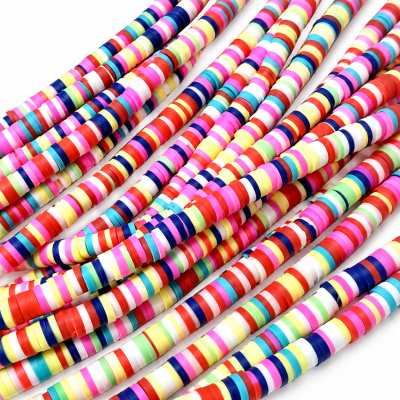 Tira Pucca Rondelle Colores Mix 4mm (Tira)