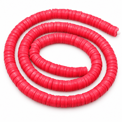 Disco Silicona Pucca Rojo Oscuro 6mm (Tira)