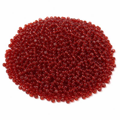 Mini Mostacillón Dark Transparent Red 2mm (50 gramos)