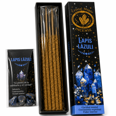Incienso Cristal Magic Lapislázuli (15 gramos + Cristales)1