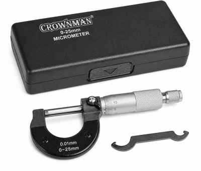 Micrómetro 0.25 x 0.01mm Estuche (Set)