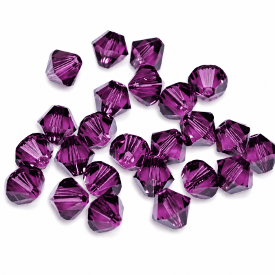 Bicono Punta Swarovski Amatista 6mm (6 Unidades)