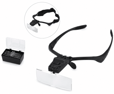 Optivisor Tipo Gafas con 5 Lentes Intercambiables (Set)